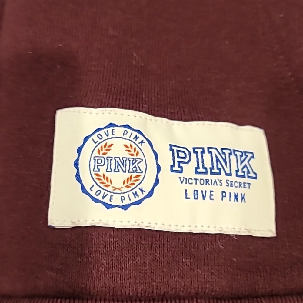 Victoria Secret "PINK" Popular Women's Burgundy Hoodie - Picture 7 of 12